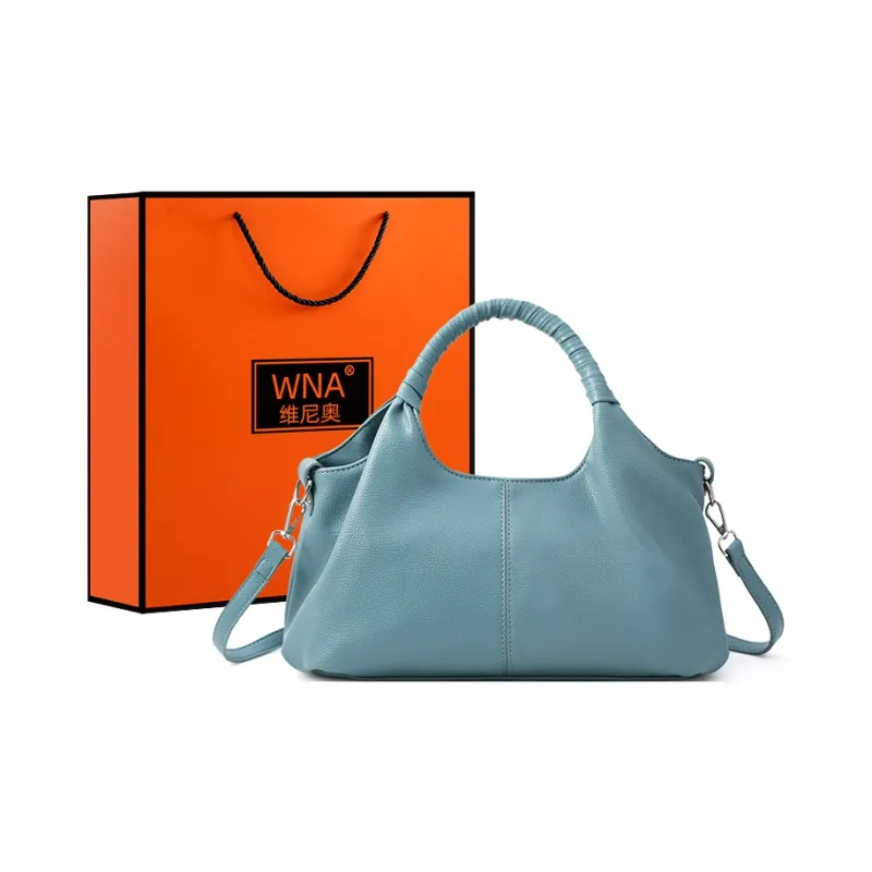 Vigno Synthetic Leather Handbag Women's Black/Blue/Brown-12