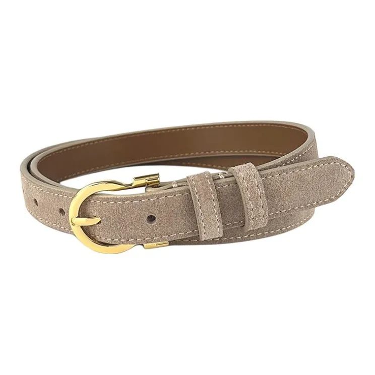 JEANSWEST Cow Leather Leather Belts Women's Width 2.3cm-3