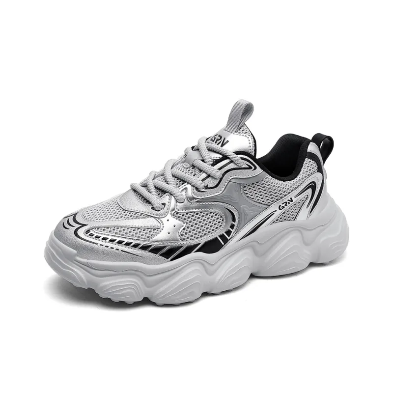 K-bird Cushioned Slip-Resistant Abrasion-Resistant Low-Top Chunky Sneakers Unisex-2
