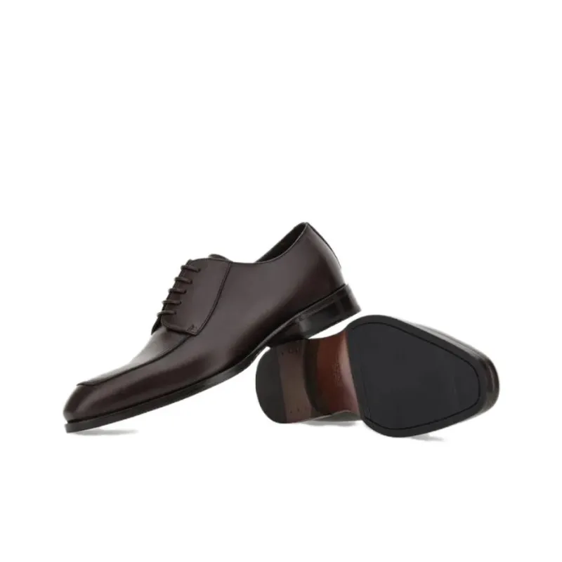 Canali Dress Shoes Men Low-Top Brown-5