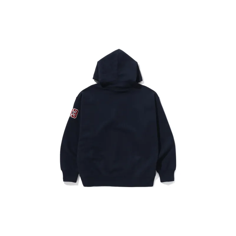 Bape Baseball Logo Relaxed Fit Pullover Hoodie-1