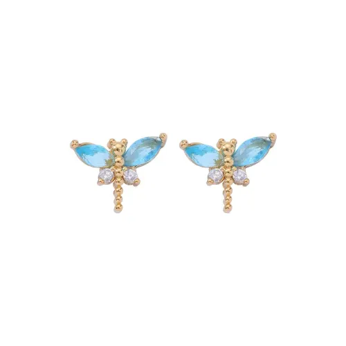 BLESSED BULLET Copper Stud Earrings Women's