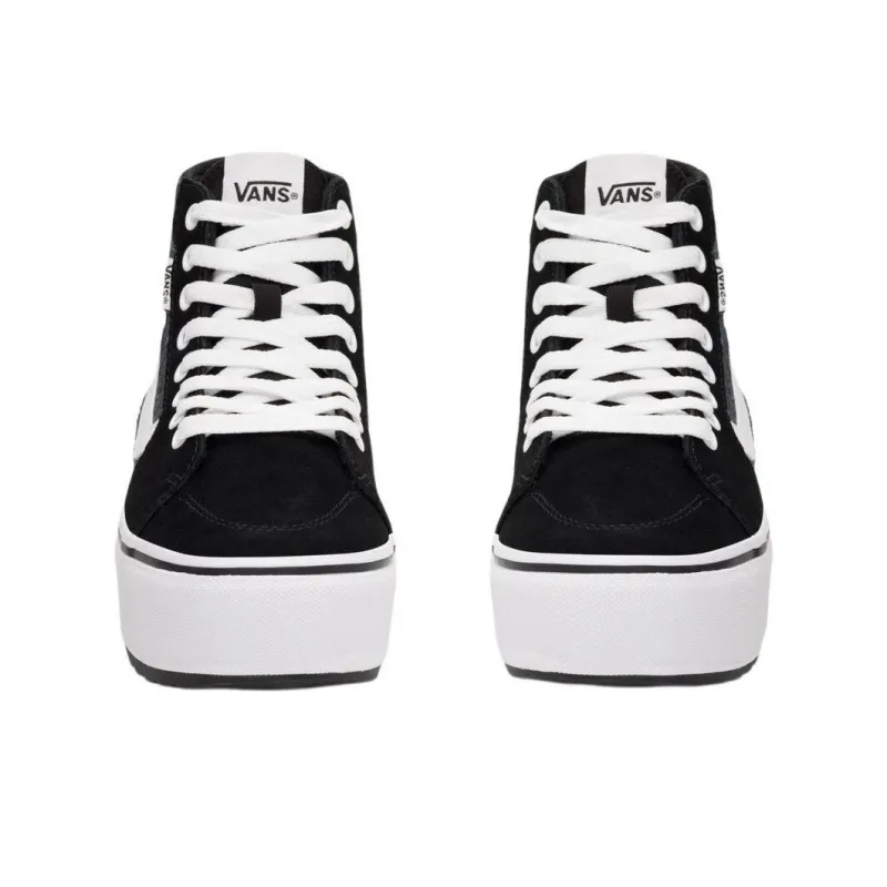 Vans Filmore Anti Slip Wear Resistant High Top Casual Shoes Women's Black-4