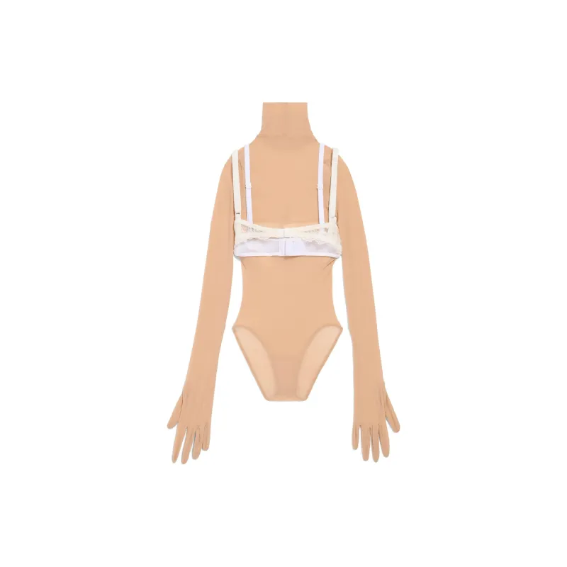 Balenciaga Bodysuits Slim Fit Women's Apricot-1