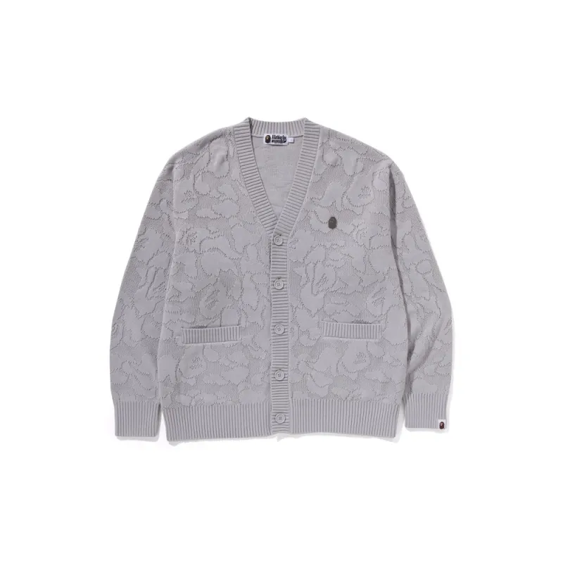 Bape Solid Camo Jacquard One Point Cardigan-2