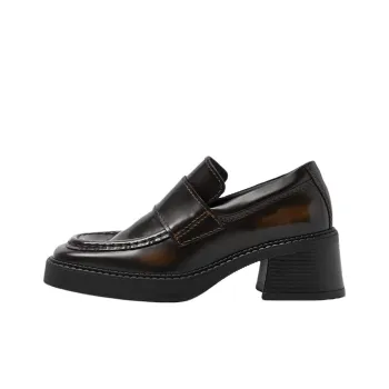 MIISTA Karina Loafers 6.5cm Women's Black Brown