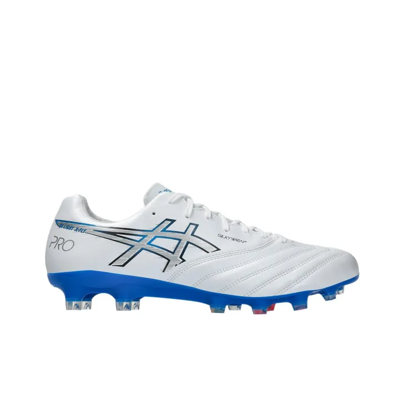 Asics Slip-Resistant Soccer Shoes Men's White Blue-1