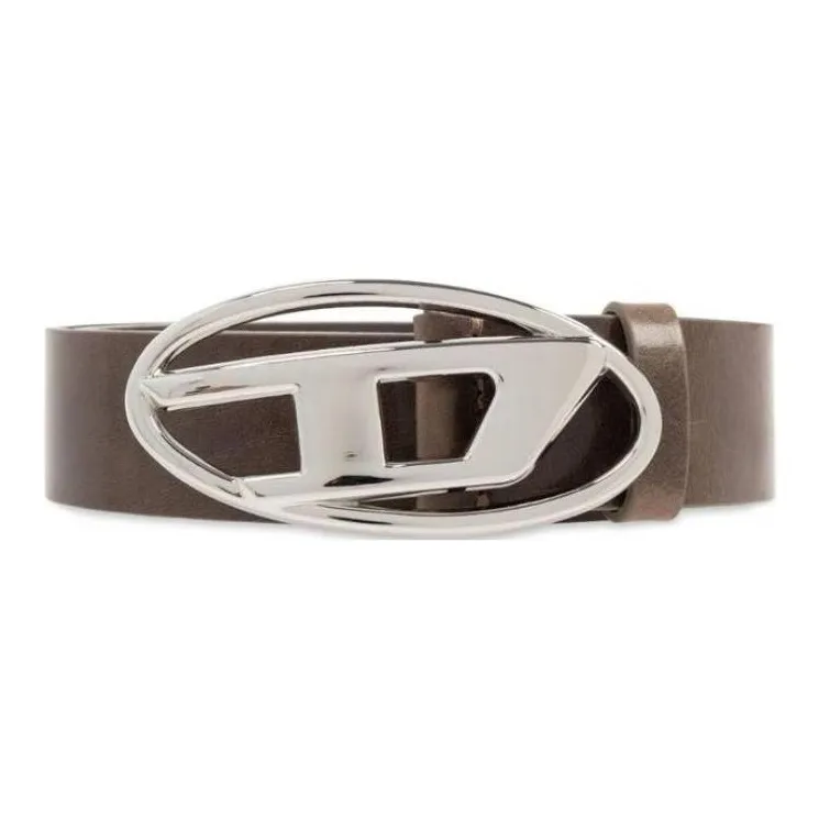 DIESEL Logo-buckle Leather Belt-1