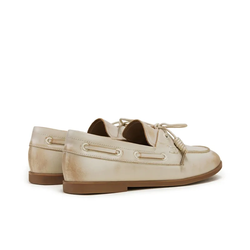 FED Loafers Women's Beige/Caramel-3