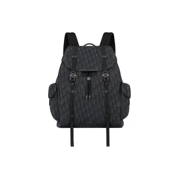 DIOR Hit The Road Cotton Backpack Men's Black
