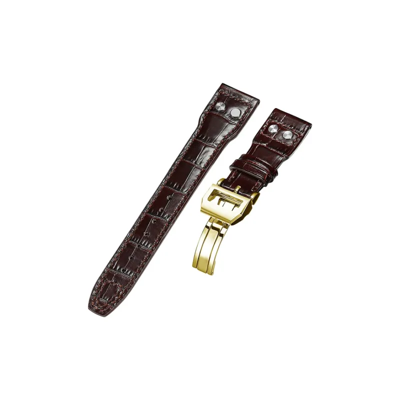 MILANQIAN M&Q Watch Band IWC Compatibility 190mm Cowhide Leather Material Unisex-15