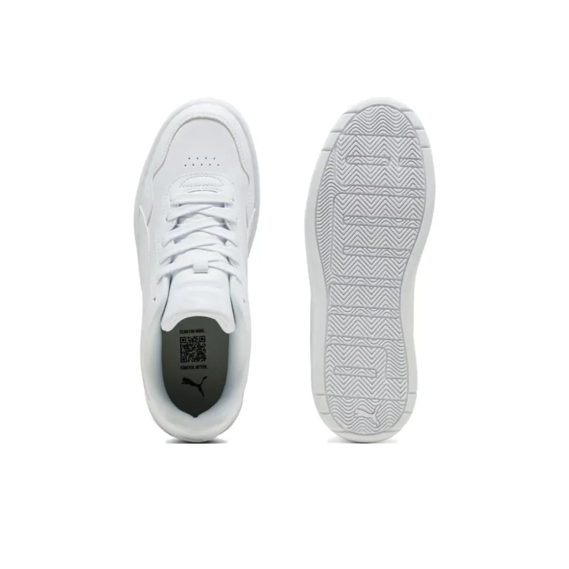 PUMA Court Lally Skye Anti Slip Wear Resistant Low Top Skateboard Shoes Women's White-3