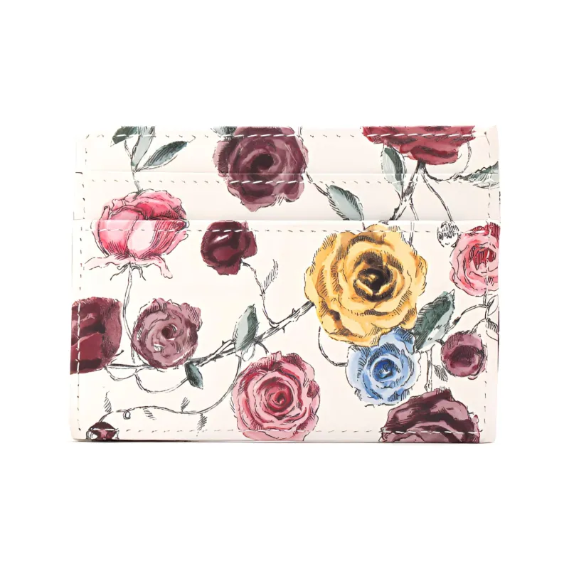 DIOR Caro Calfskin Card Holder Women's Multicolor/White-2