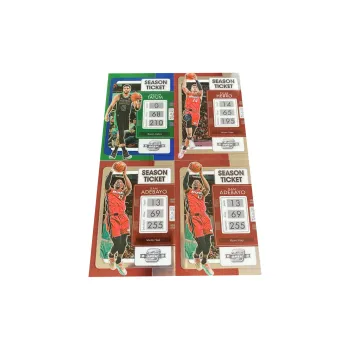 PANINI 2021 22 Ball Game Ticket Tatum Hiroyuki Adebayo Sports Cards 4 Pcs