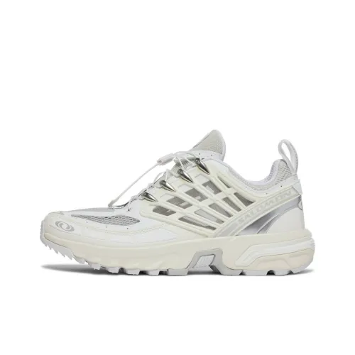 SALOMON ACS Pro Advanced Cushioned Wear Resistant Breathable Low Top Running Shoes Unisex White