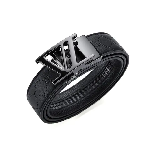 Jeccieziio Split Cow Leather Cow Split Leather Leather Belts Men's 3.5cm