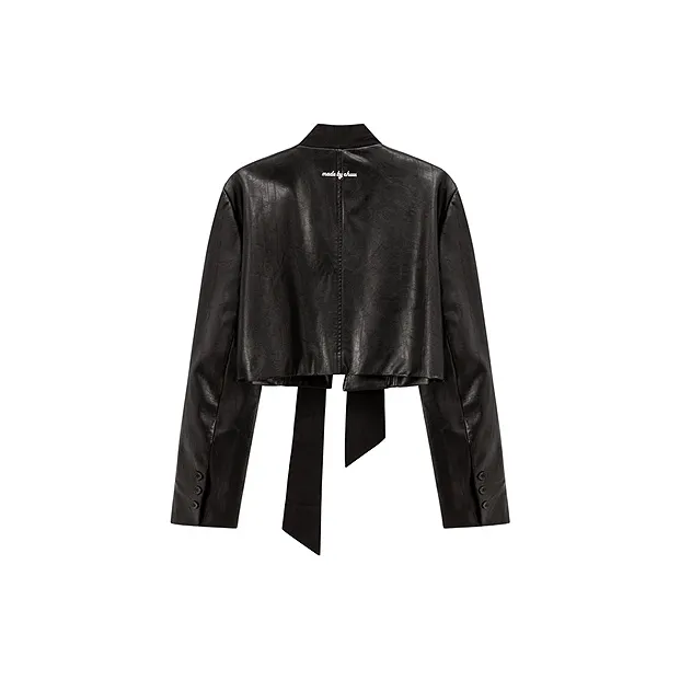 CHUU Leather Jackets Women's Black-1
