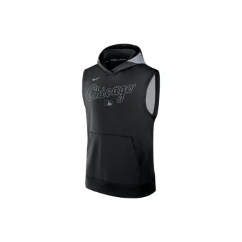Nike Chicago White Sox Authentic Collection Men's Nike Dri FIT Mlb Sleeveless Pullover Hoodie