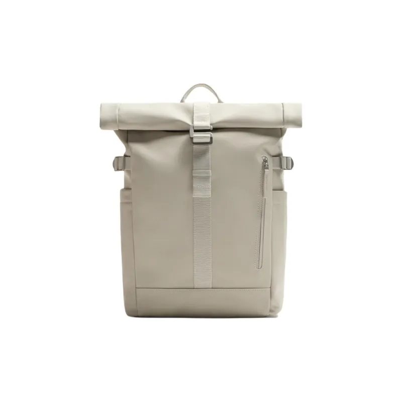 ZARA PU Backpack Tubas Men's Light Beige Yellow/Black-0