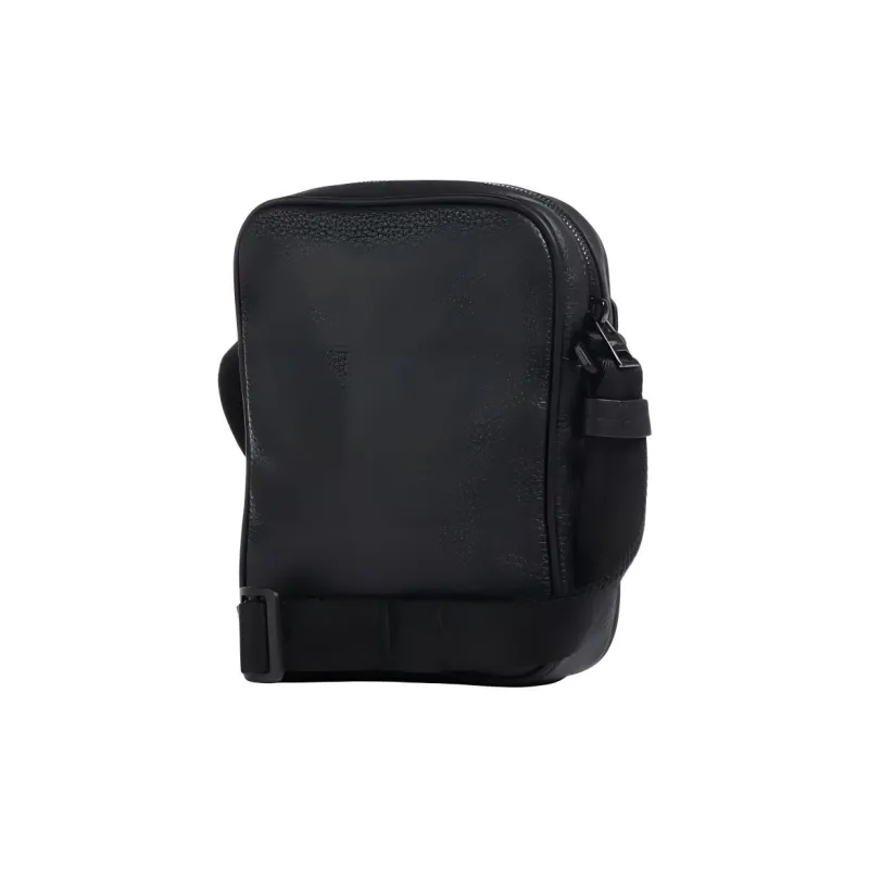 HUGO BOSS Grained Faux Leather Reporter Bag Shoulder Bag Crossbody Bag Men's Black-3