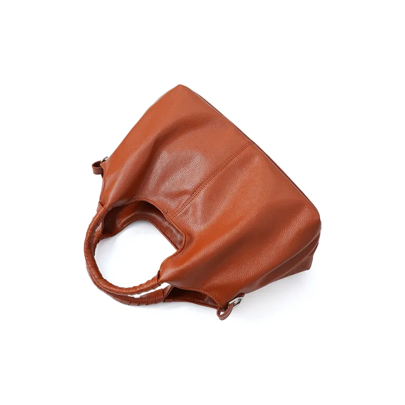 Vigno Synthetic Leather Handbag Women's Black/Blue/Brown-8