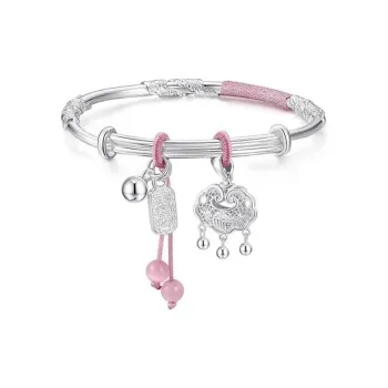 Bailijin S999 Fine Silver Sterling Silver Bracelets Unisex