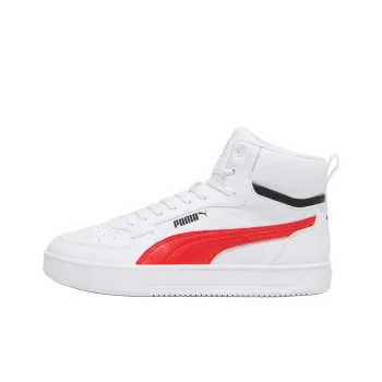 PUMA Smash Vulc V3 Anti-Slip Wear-Resistant High-Top Skateboard Shoes Unisex White
