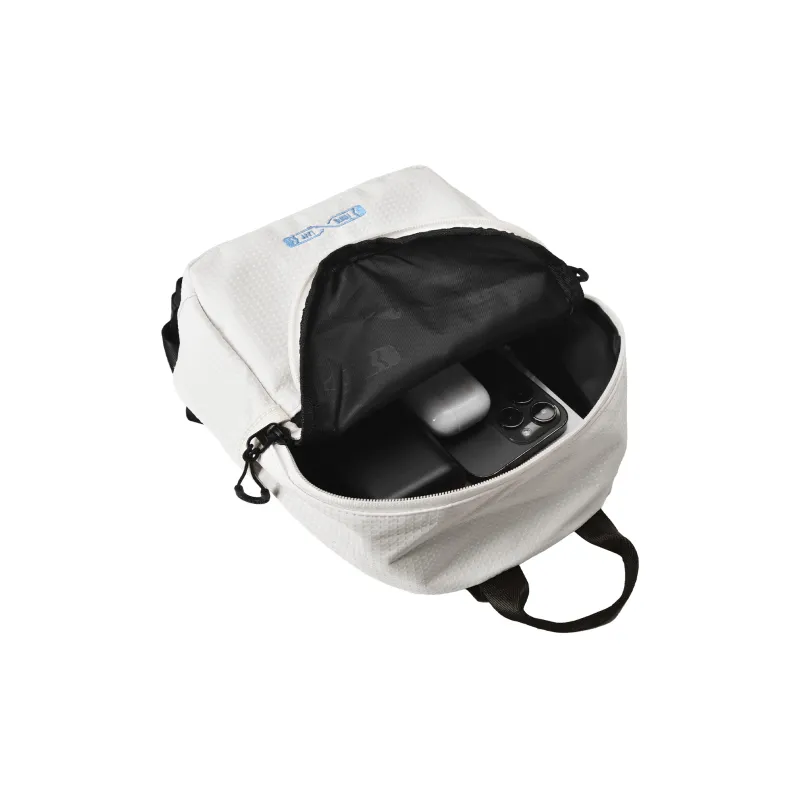 FINITE LOOP Recycled Material Backpack Unisex White-3