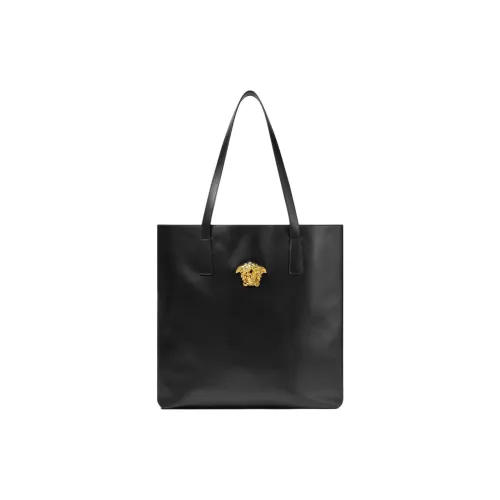 FANSIZHE La Medusa Calfskin Tote Bag, Shopping Bag, Handbag, Shoulder Bag Unisex Black