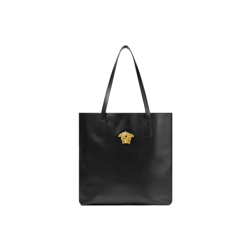 FANSIZHE La Medusa Calfskin Tote Bag, Shopping Bag, Handbag, Shoulder Bag Unisex Black-0