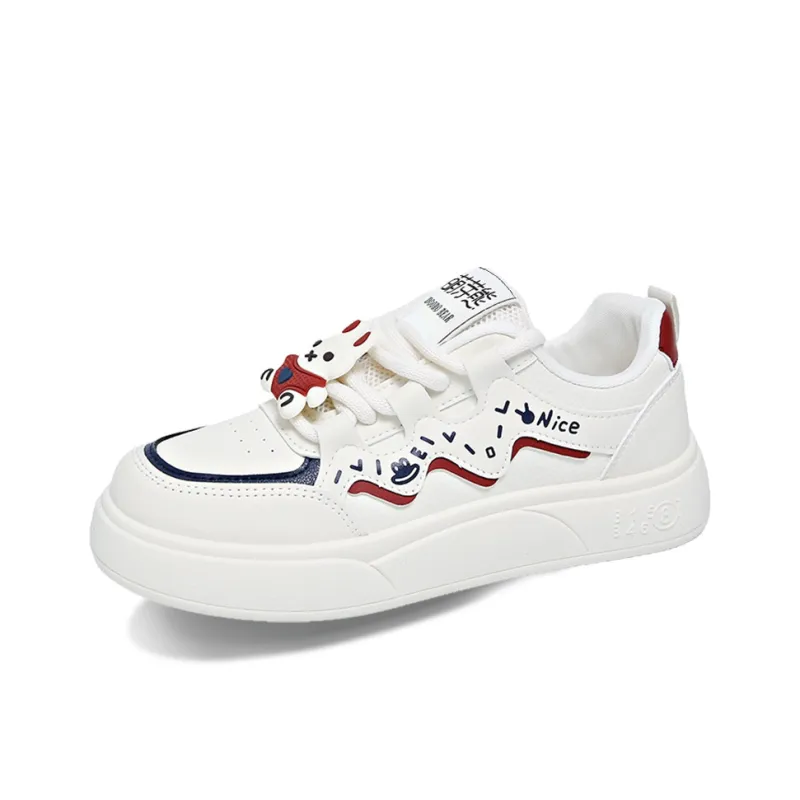 Budding Bear Slip-Resistant Low-Top Skateboard Shoes Women's-0