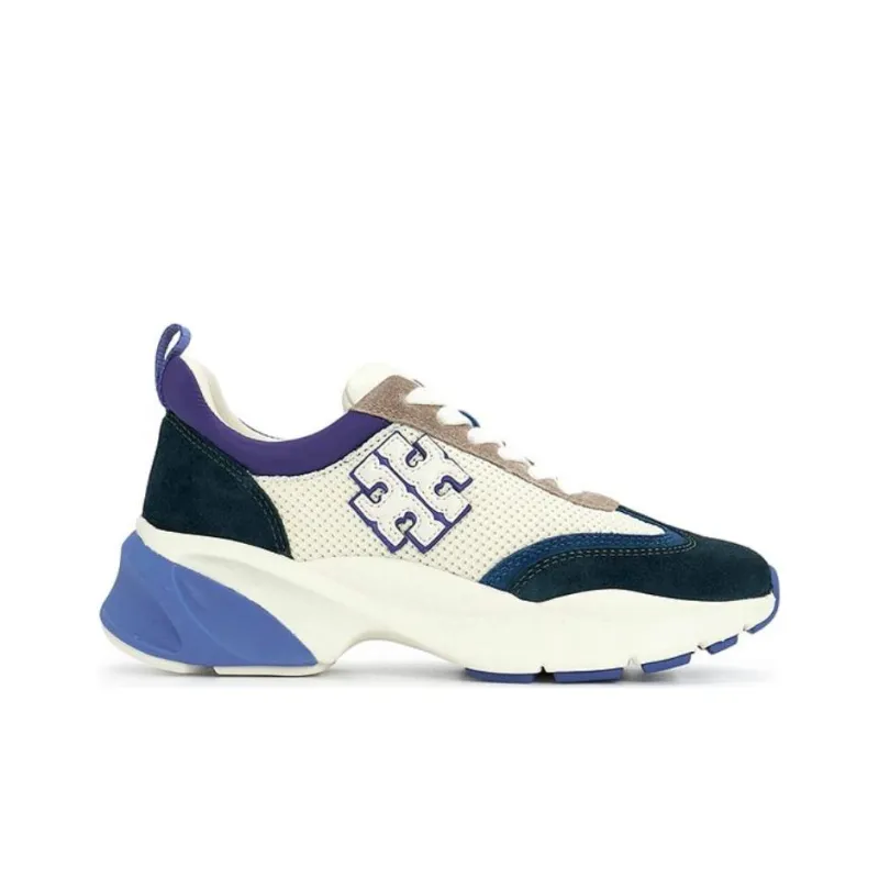 TORY BURCH Good Luck Low Top Casual Shoes Women's White Blue-1
