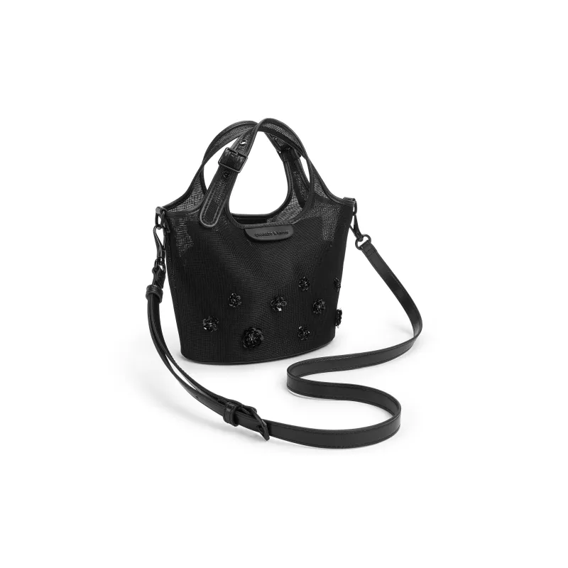 CHARLES&KEITH Fabric Handbag, Shoulder Bag Trumpets Women's Blossom Pink/Light Pink/Jet Black-7