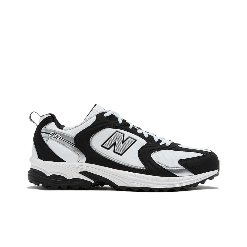 New Balance NB 530 Slip Resistant And Breathable Low Top Golf Shoes Men's Black White-1