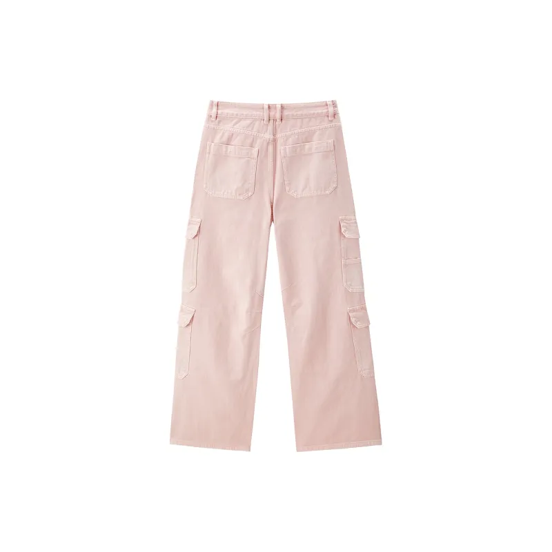 LEDIN Jeans Women's Pink Yarn Purple-1