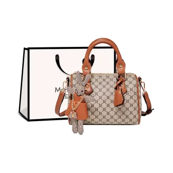 Marino Orlandi Synthetic Leather Handbag, Shoulder Bag Regular Women's Khaki