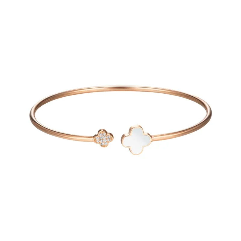 Heart To Heart S925 Silver Bangles Women's-3