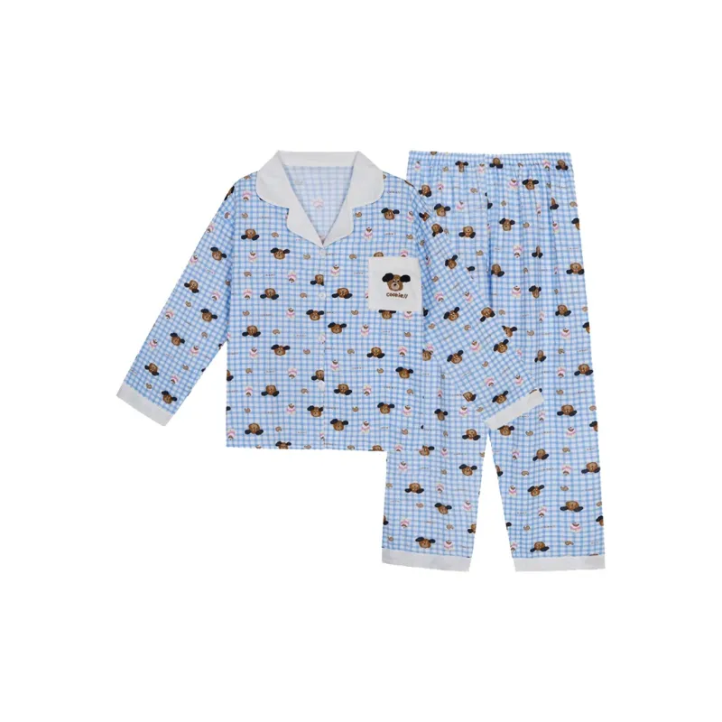 O'MESIK Pajama Set Women's Blue-0