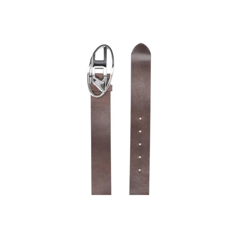 DIESEL Logo-buckle Leather Belt-3