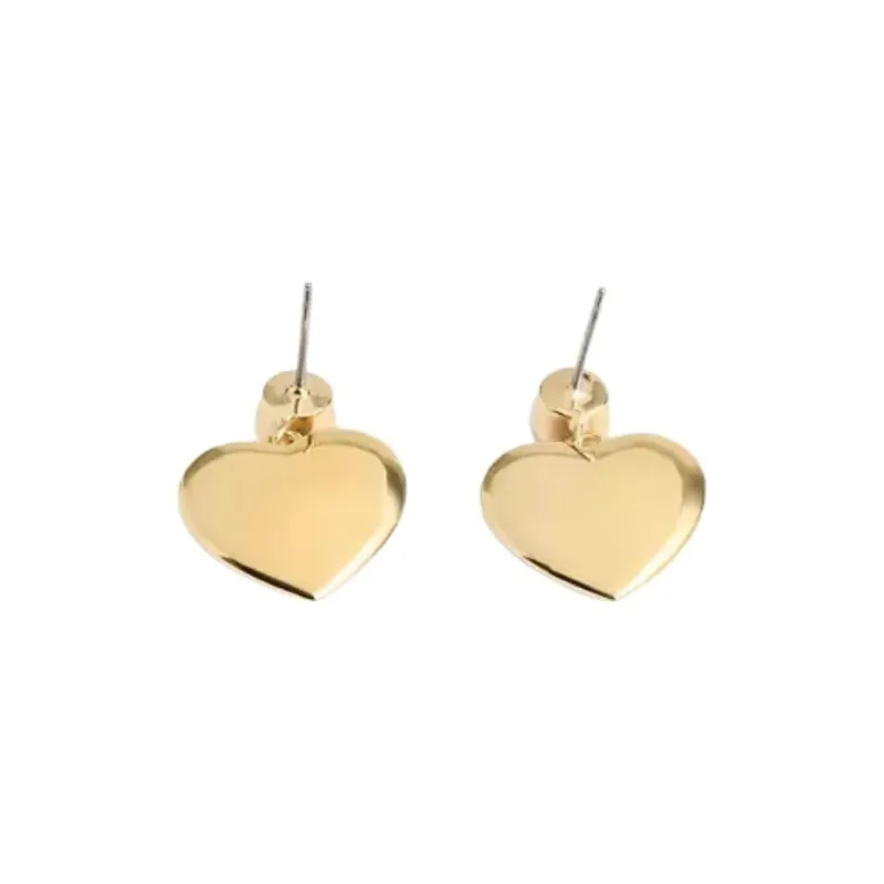 COACH Brass Earrings Women's Pink-3