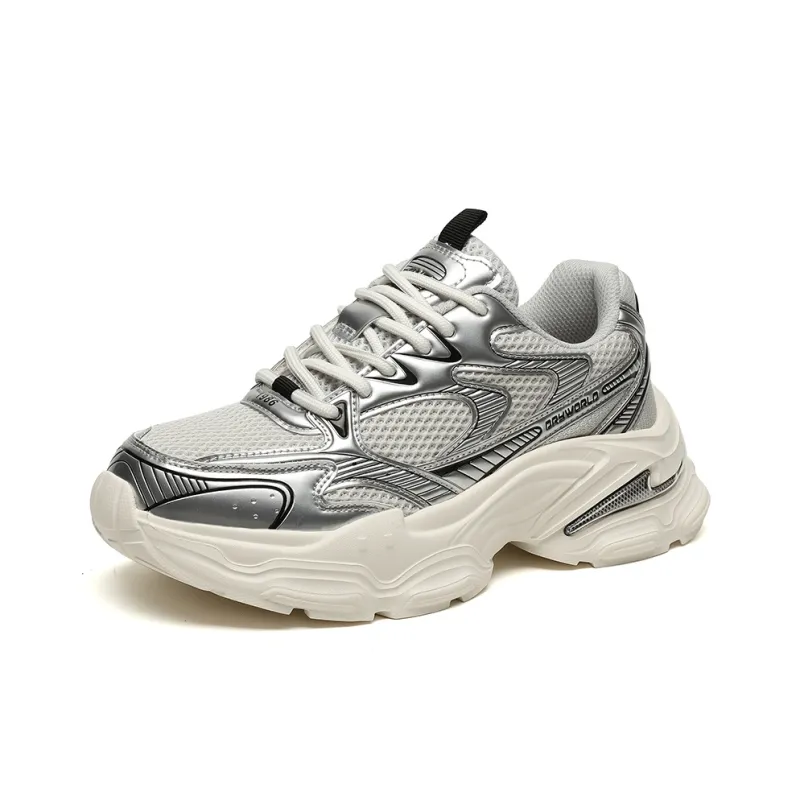 DRYWORLD Cushioning Breathable Low-Top Chunky Sneakers Unisex-4