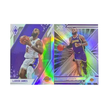 PANINI 2021 22 SELECT Lakers James Taka Silver Fold Sports Cards 2 Pcs