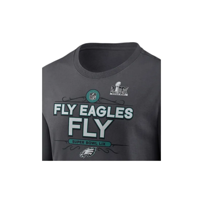 Nike Philadelphia Eagles Super Bowl Lix Champions Trophy Collection Men's Nike Nfl Long Sleeve T Shirt-2