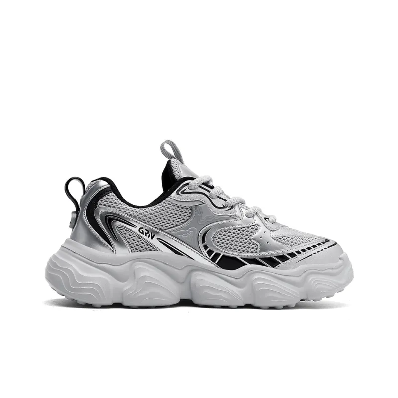 K-bird Cushioned Slip-Resistant Abrasion-Resistant Low-Top Chunky Sneakers Unisex-1