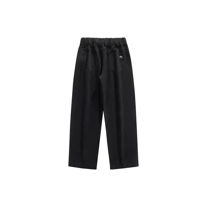 Devanro Casual Pants Men's Unisex Pink-1