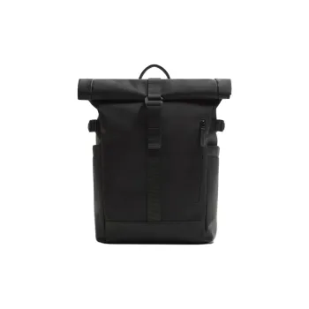 ZARA PU Backpack Large Size Men's Light Beige Yellow/Black