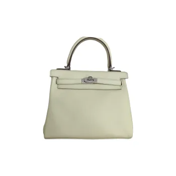 HERMES Kelly Swift Leather Kelly Bag, Shoulder Bag, Crossbody Bag, Handbag Women's Milton Yellow