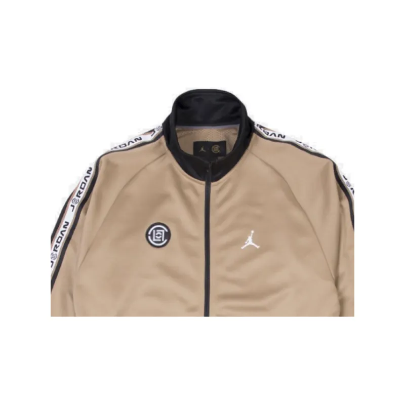 Jordan x CLOT Jacket Asia Version Men's Sand Gray-2