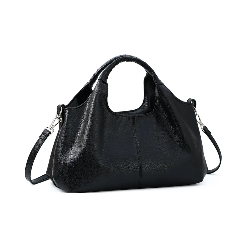 Vigno Synthetic Leather Handbag Women's Black/Blue/Brown-1