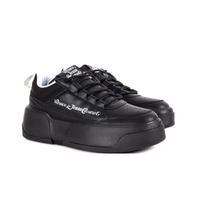 VERSACE JEANS COUTURE Low Top Casual Shoes Women's Black-2